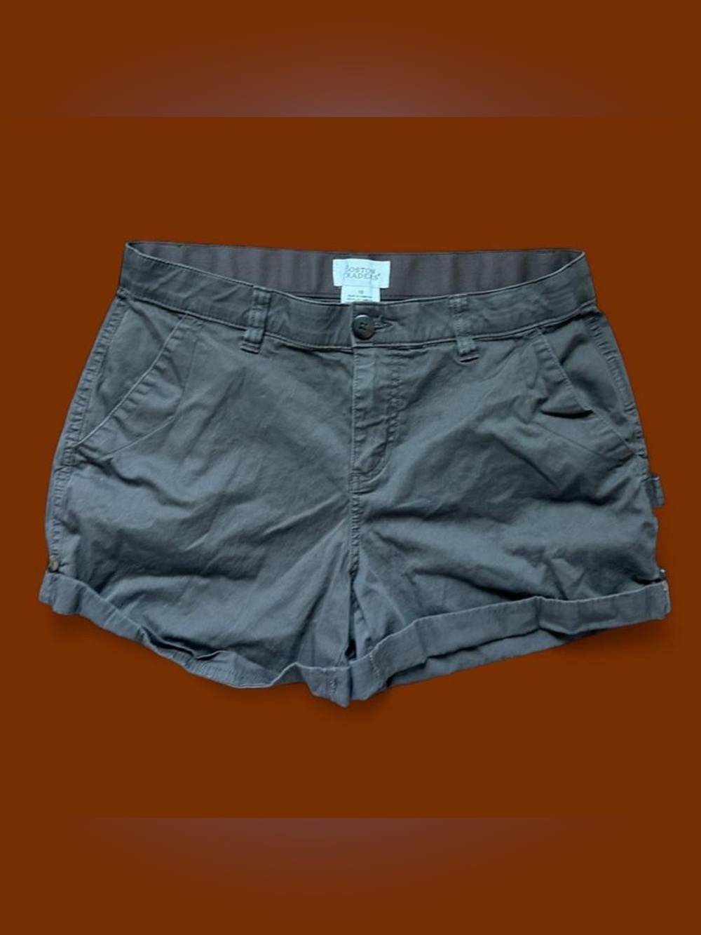 Boston Traders Women's Gray Roll-Hem Casual Shorts